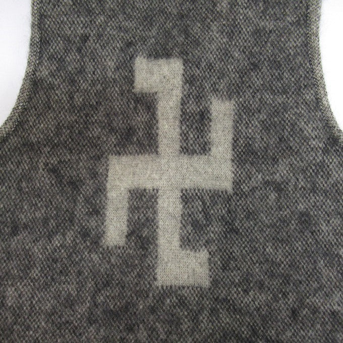 WESTRIDE 21FW SWASTIKA Mohair Vest Gray Size 40