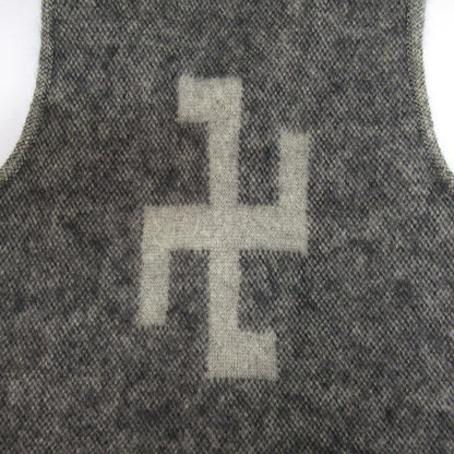 WESTRIDE 21FW SWASTIKA Mohair Vest Gray Size 40