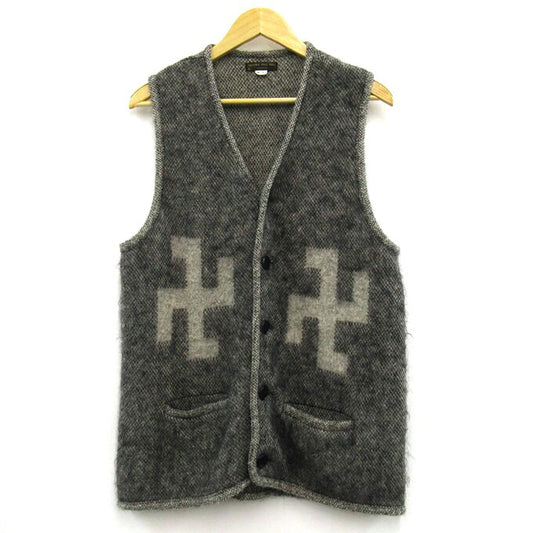 WESTRIDE 21FW SWASTIKA Mohair Vest Gray Size 40