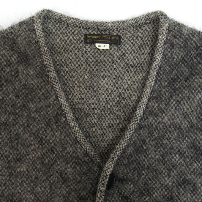 WESTRIDE 21FW SWASTIKA Mohair Vest Gray Size 40