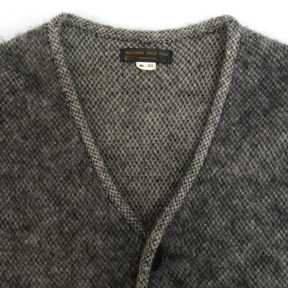 WESTRIDE 21FW SWASTIKA Mohair Vest Gray Size 40