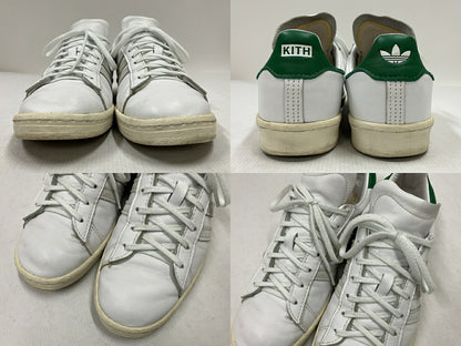 adidas KITH Campus 80s White Green Sneakers Size 27cm