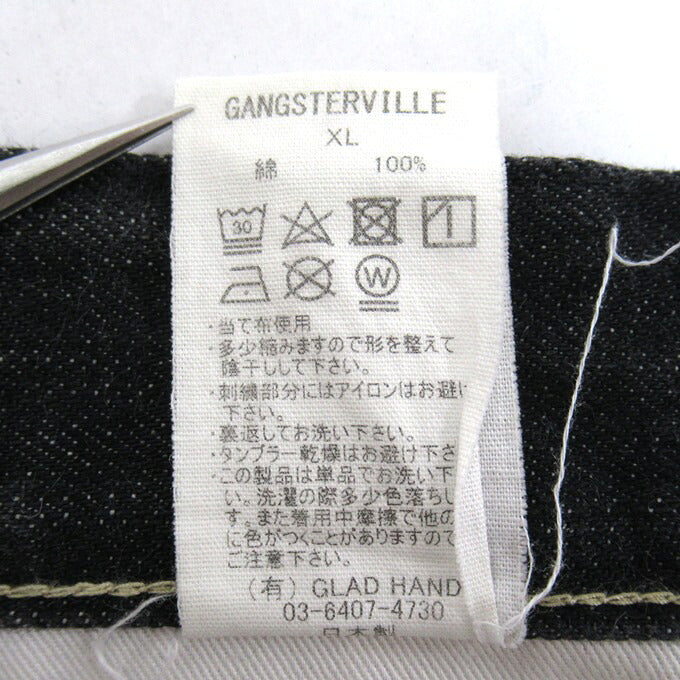 GANGSTERVILLE THUG "IRON CROSS" Jeans Black Size XL