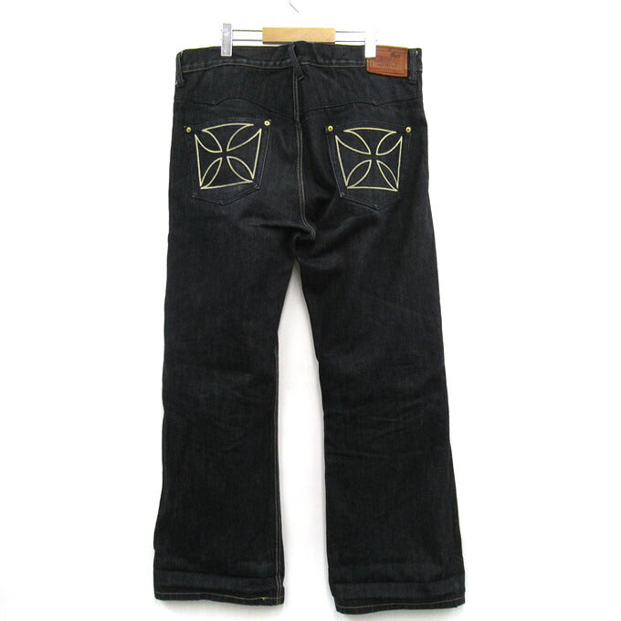 GANGSTERVILLE THUG "IRON CROSS" Jeans Black Size XL