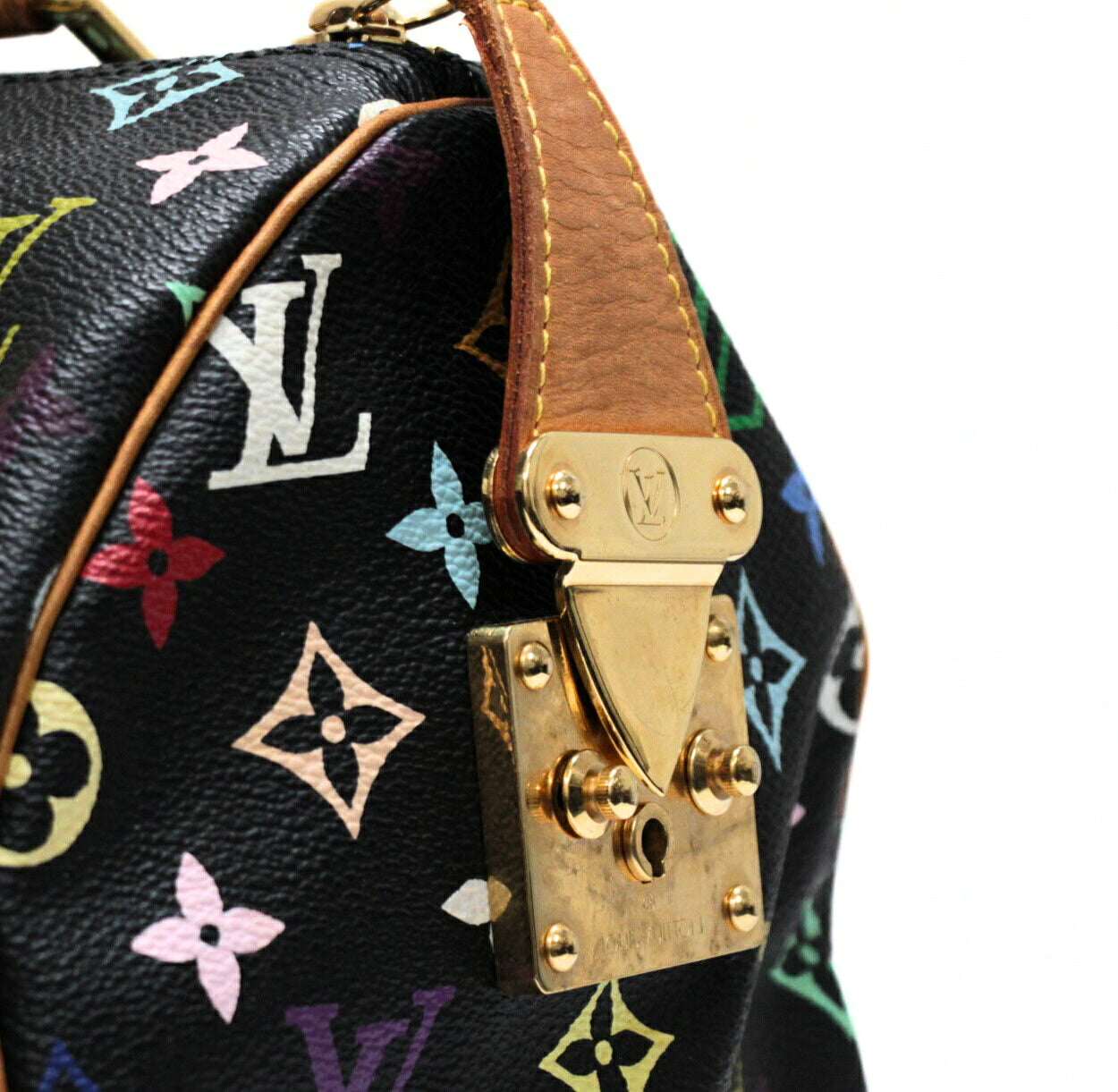 Louis Vuitton Speedy 30 Monogram Bag Black Size ONE SIZE