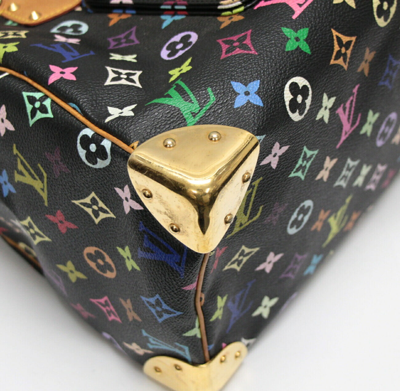 Louis Vuitton Speedy 30 Monogram Bag Black Size ONE SIZE
