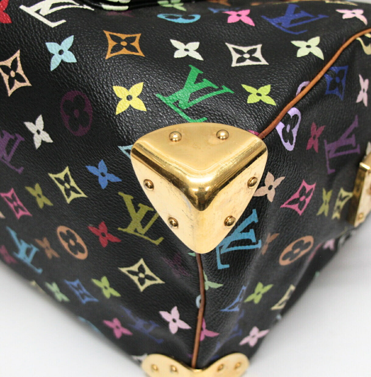 Louis Vuitton Speedy 30 Monogram Bag Black Size ONE SIZE