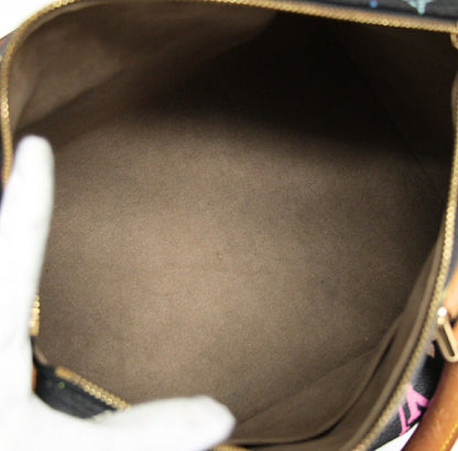 Louis Vuitton Speedy 30 Monogram Bag Black Size ONE SIZE