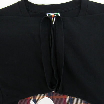 Bape A BATHING APE Check Big Ape Head T-Shirt Black Size 3XL