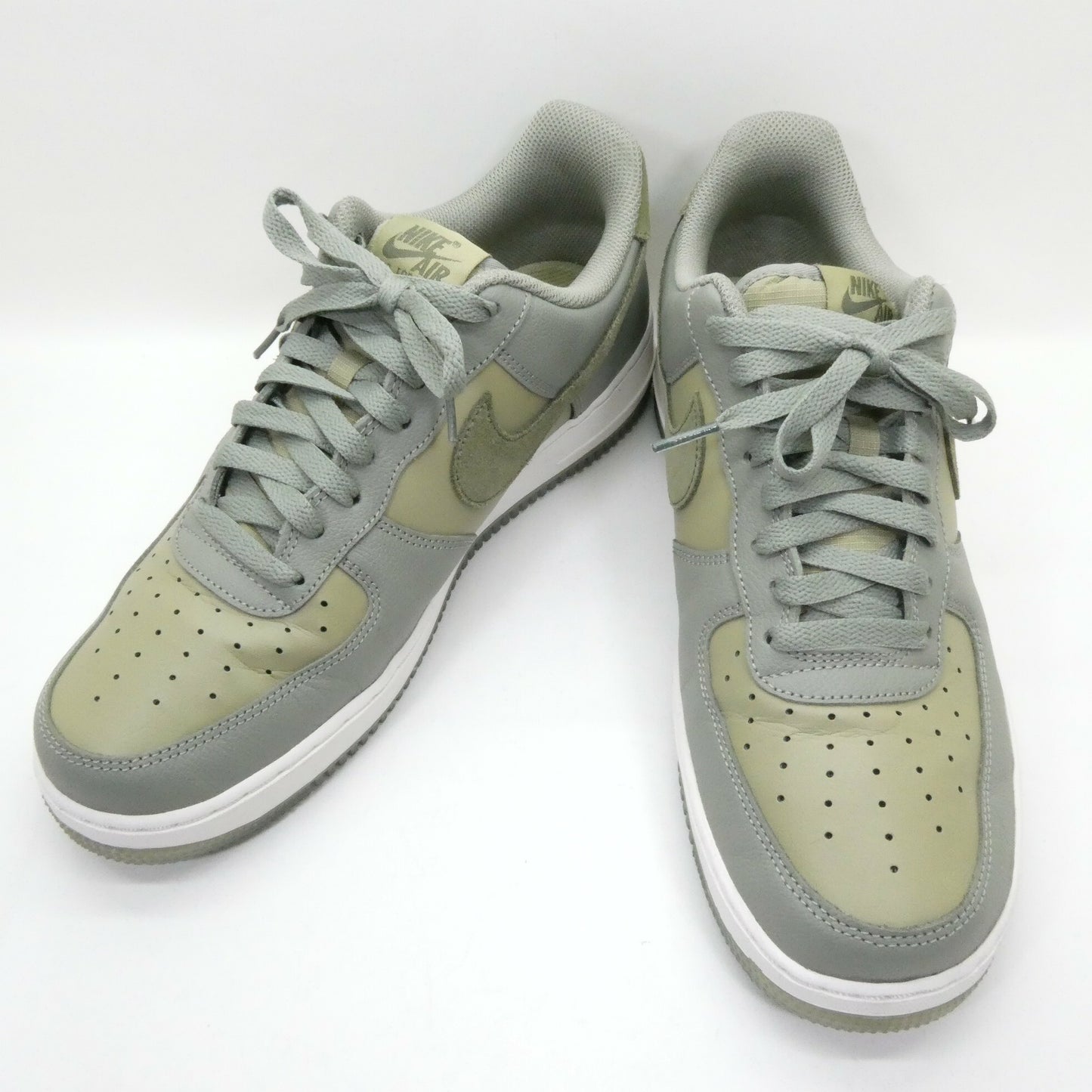 NIKE AIR FORCE 1 '07 LV8 Gray Olive Sneakers Size 10