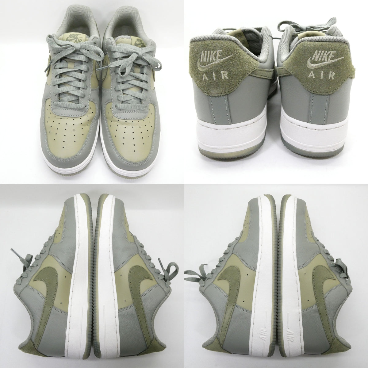NIKE AIR FORCE 1 '07 LV8 Gray Olive Sneakers Size 10