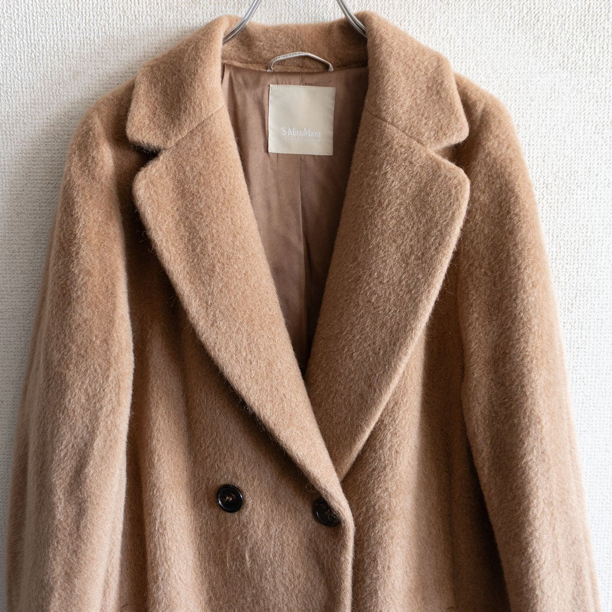 S MAX MARA Alpaca Wool Fur Coat Size 40