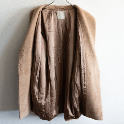 S MAX MARA Alpaca Wool Fur Coat Size 40
