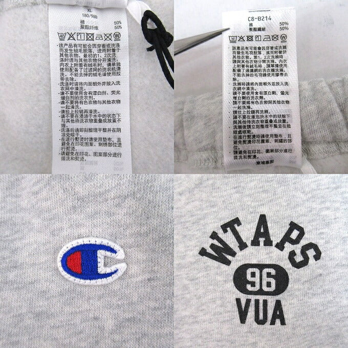 WTAPS x Champion Academy Sweatpants Gray Size XL