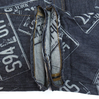 Supreme 26SS License Plate Baggy Jeans Indigo Size 30