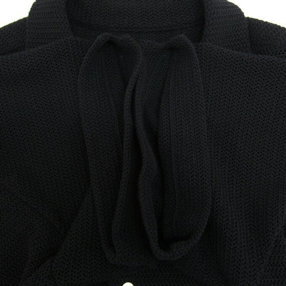 WACKO MARIA 25SS Summer Open Collar Knit Shirt Black Size L