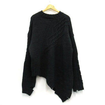 MM6 Maison Margiela Graphic Distressed Sweater Green Size M