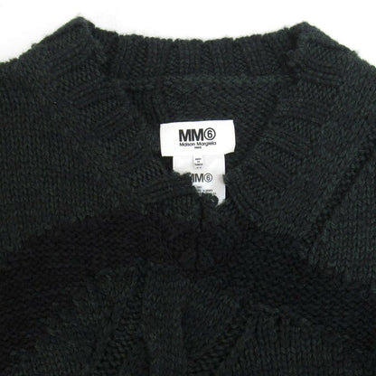 MM6 Maison Margiela Graphic Distressed Sweater Green Size M
