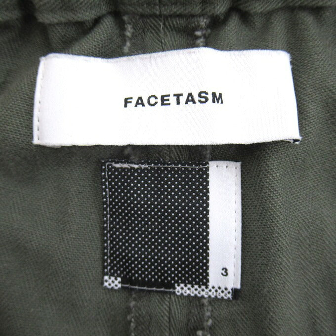 FACETASM Rugby Mix Shorts Khaki Size 3