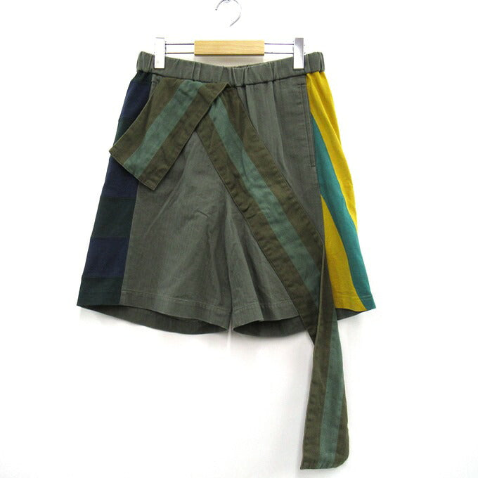 FACETASM Rugby Mix Shorts Khaki Size 3