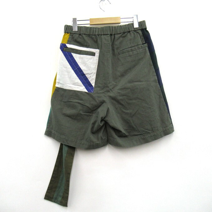 FACETASM Rugby Mix Shorts Khaki Size 3