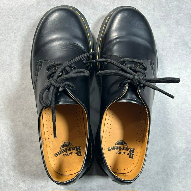 Dr. Martens 1461 3-Eye Smooth Leather Boots Black Size UK