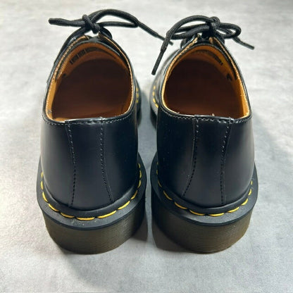 Dr. Martens 1461 3-Eye Smooth Leather Boots Black Size UK