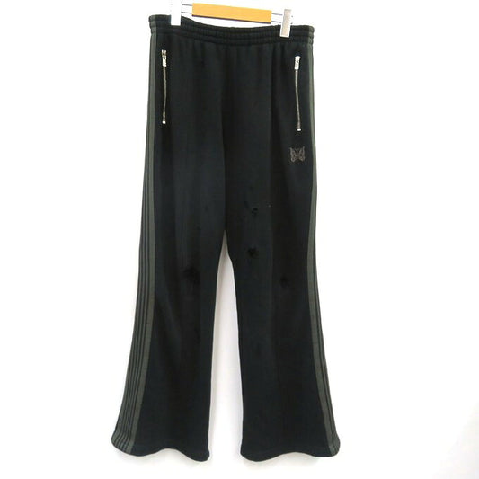 Needles Distressed Boot-Cut Track Pants Black Size M