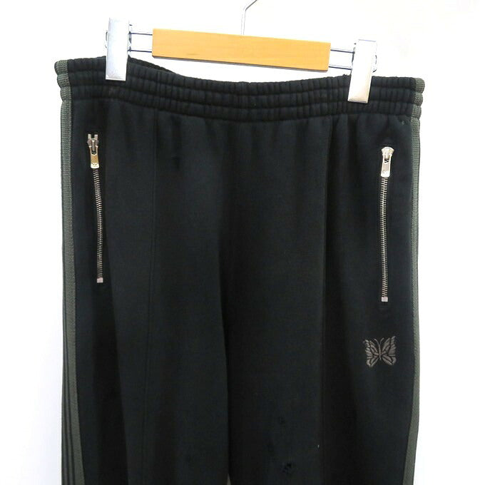 Needles Distressed Boot-Cut Track Pants Black Size M