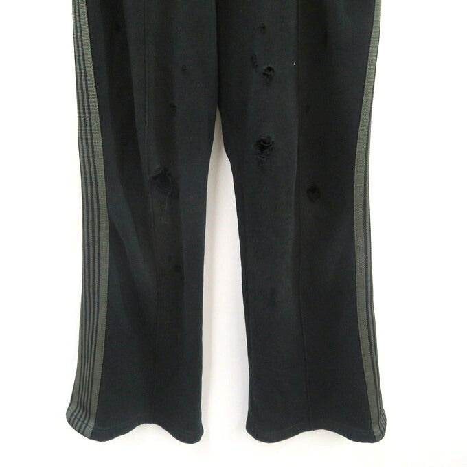 Needles Distressed Boot-Cut Track Pants Black Size M