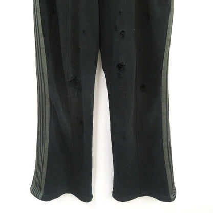 Needles Distressed Boot-Cut Track Pants Black Size M