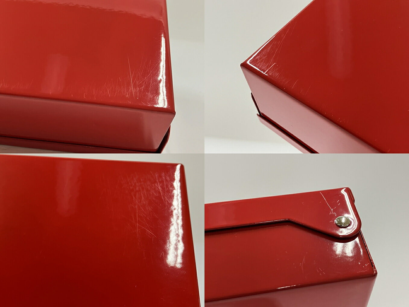 SUPREME 17SS Large Metal Storage Box Red