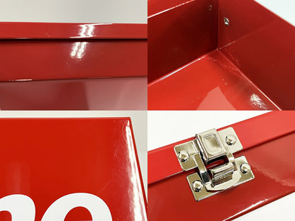 SUPREME 17SS Large Metal Storage Box Red