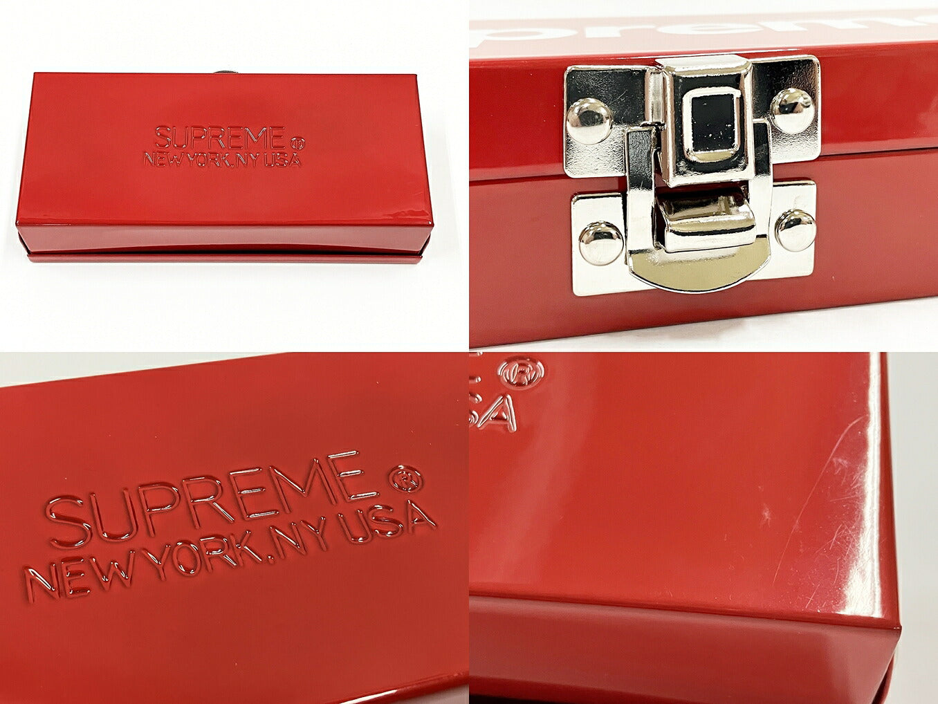 SUPREME 17SS Small Metal Storage Box Red