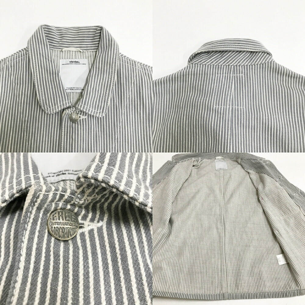 visvim Hickory Coverall Gray Size S