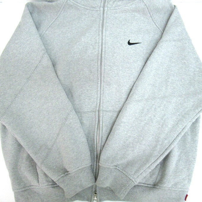 Supreme x Nike 25SS Zip Up Hoodie Gray Size L