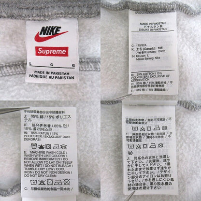 Supreme x Nike 25SS Zip Up Hoodie Gray Size L