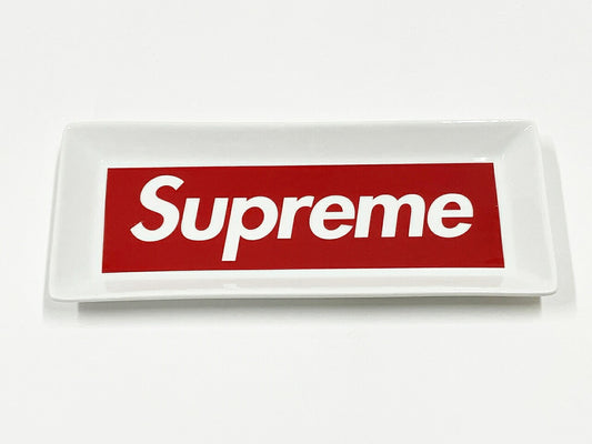 SUPREME 14AW Ceramic Tray White/Red