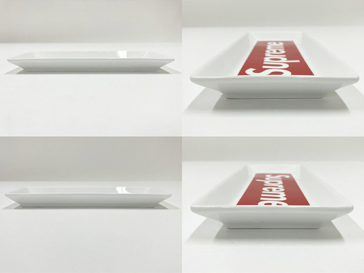 SUPREME 14AW Ceramic Tray White/Red
