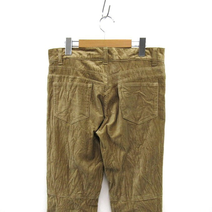 5351 POUR LES HOMMES Camel Velour Pants Size 2