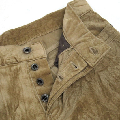 5351 POUR LES HOMMES Camel Velour Pants Size 2