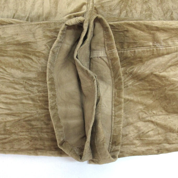 5351 POUR LES HOMMES Camel Velour Pants Size 2