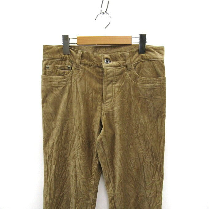 5351 POUR LES HOMMES Camel Velour Pants Size 2