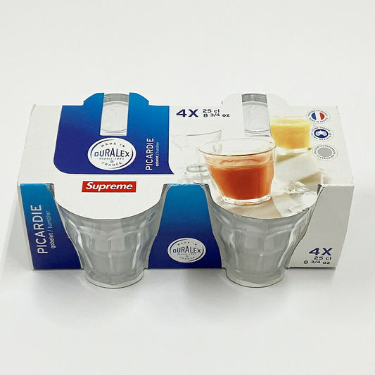 Supreme 17SS x Duralex Picardie Glass Set Clear Size 25CL