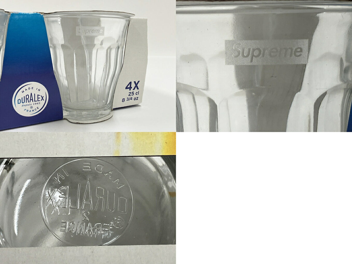 Supreme 17SS x Duralex Picardie Glass Set Clear Size 25CL