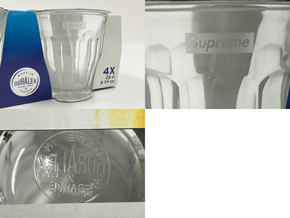 Supreme 17SS x Duralex Picardie Glass Set Clear Size 25CL