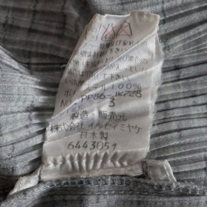 PLEATS PLEASE Patterned Sleeveless Pleated Top Size L