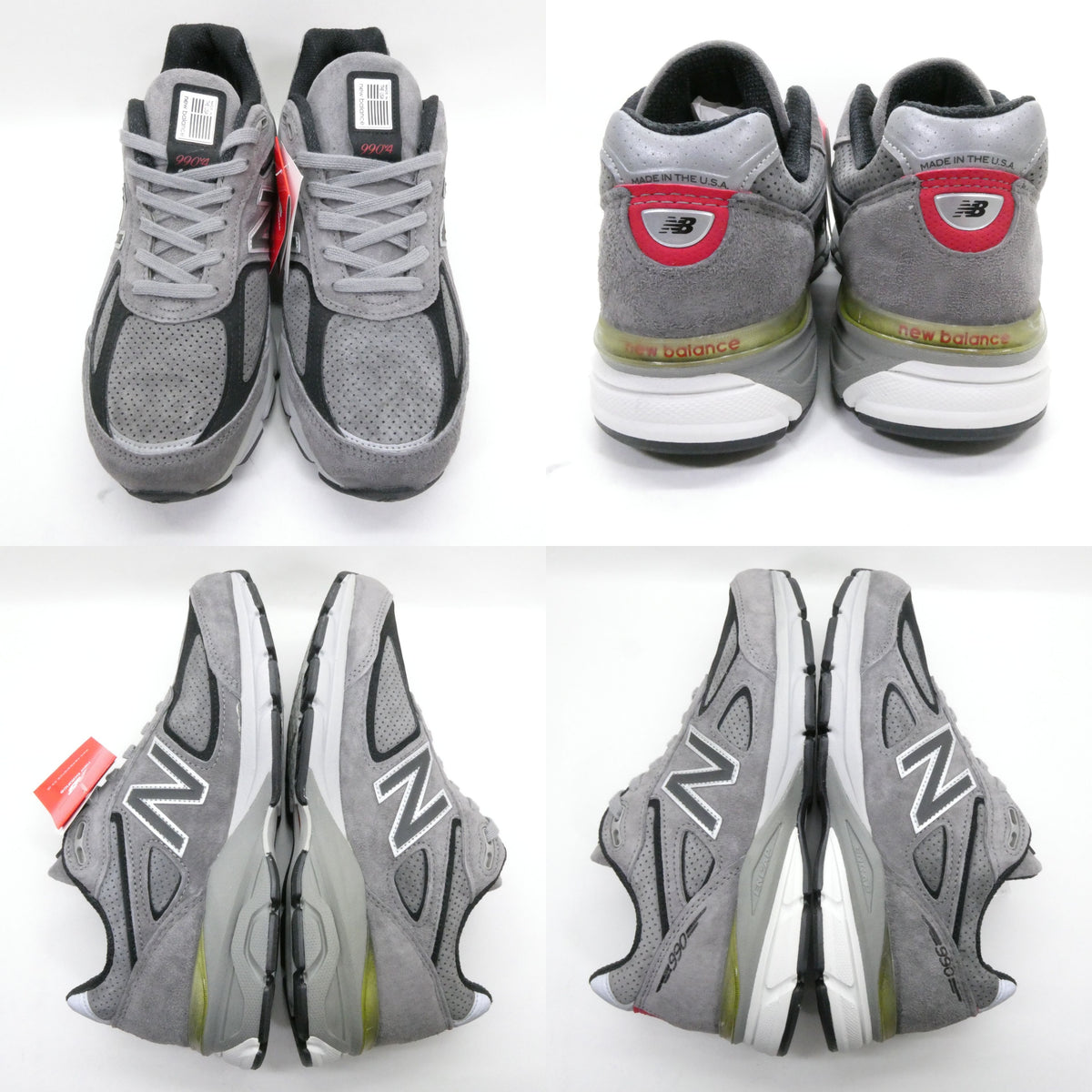 NEW BALANCE 990 V4 M990SG4 Made In Gray Sneakers Size 9.5