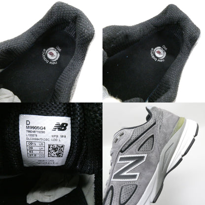 NEW BALANCE 990 V4 M990SG4 Made In Gray Sneakers Size 9.5