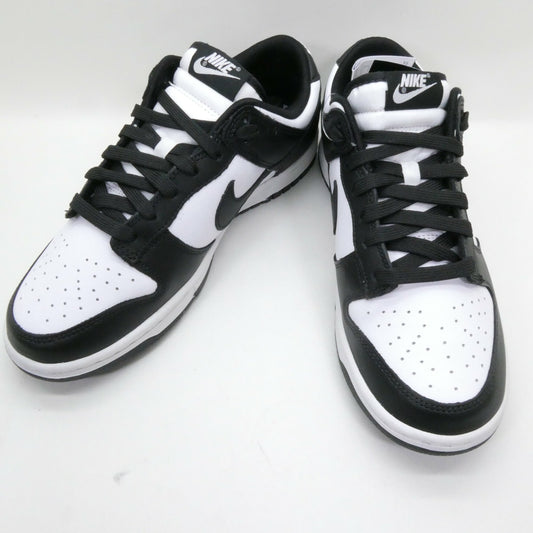 NIKE Dunk Low Retro White Black Sneakers Size 8.5